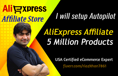 Muhammad Riaz Aliexpress affiliate store autopilot website Fiverr
